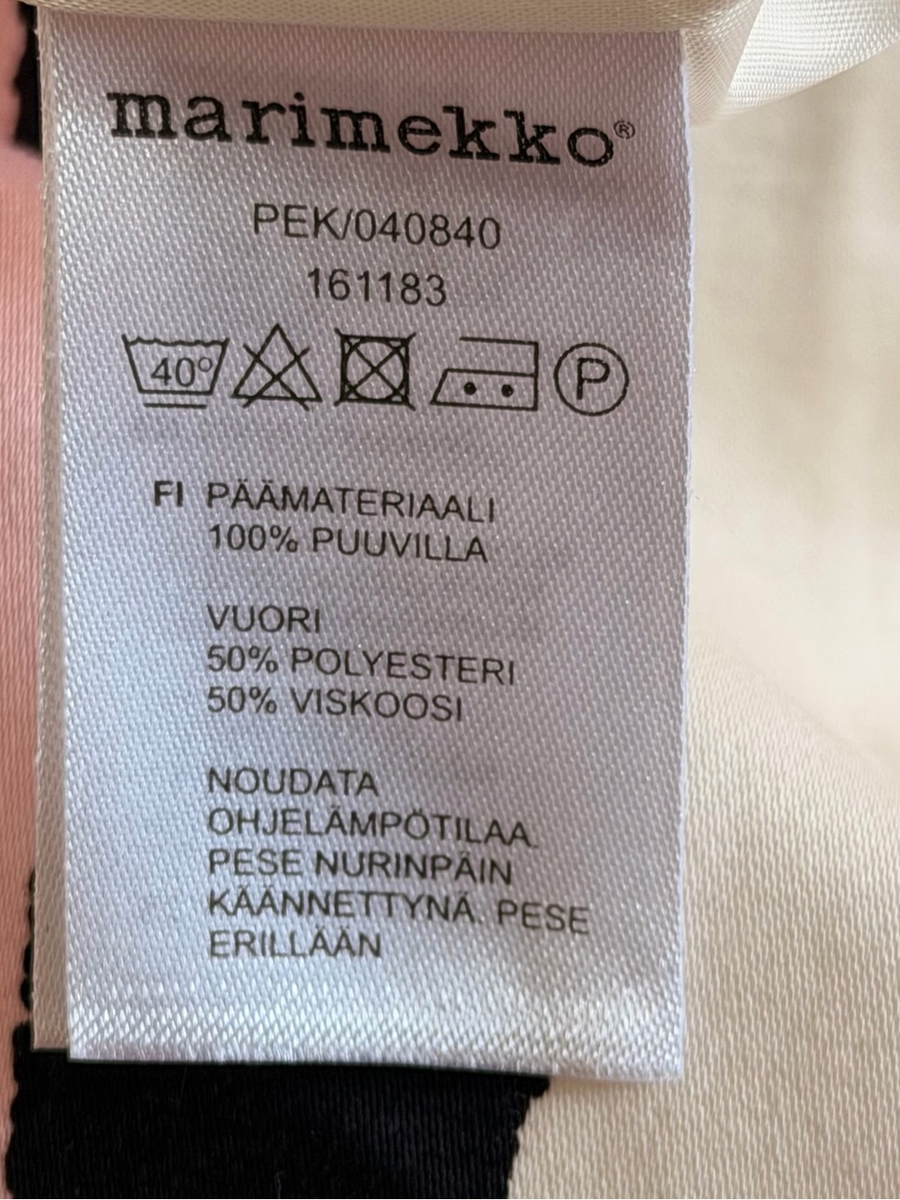 NWT Marimekko Pekka Shift Dress Pastel Nippu Abstract Print Size 38 US 8 - Picture 7 of 7